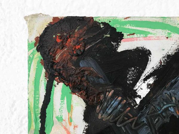 Kim Engelen, Kruisje (Little Cross), Oil and Acrylic on Canvas, Detail-shot 1, 1997