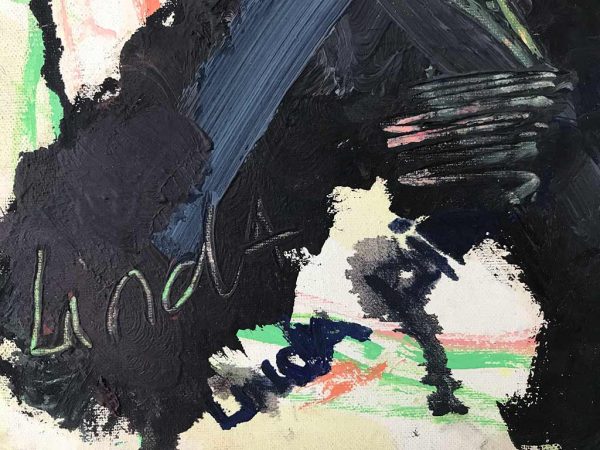 Kim Engelen, Kruisje (Little Cross), Oil and Acrylic on Canvas, Detail-shot 3, 1997