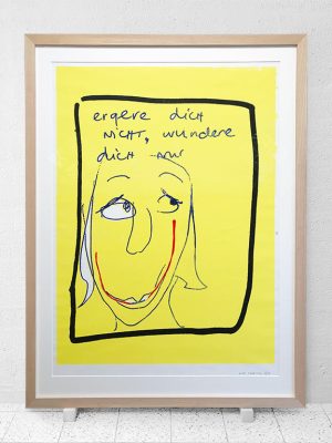 Kim Engelen, Ergere dicht nicht, wundere dich nur, Framed Silkscreen No.6, Edition 17, 1996 Kim Engelen, Ergere dicht nicht, wundere dich nur, Framed Silkscreen No.6, Edition 17, 1996