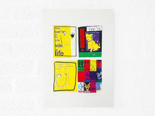 Kim Engelen, Postcards-Mix, Silkscreen, 1999 Kim Engelen, Mix of Postcards, Silkscreen, 1999