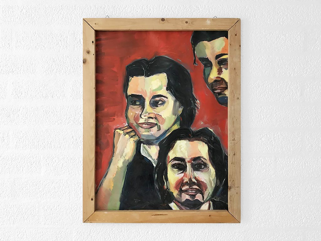 Kim Engelen, Patricio, Oil on Paper (Framed), 1995