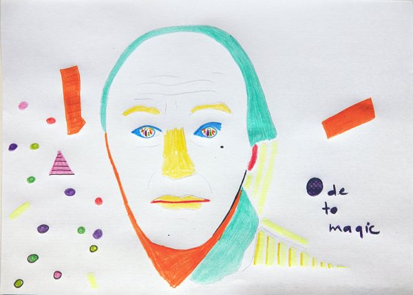 Kim Engelen, Confession Drawings, No. 11, Cosmic Dreamer—Ode to Magic, 22 February 2022