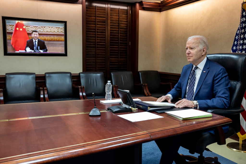 Joe Biden och Xi Jinping