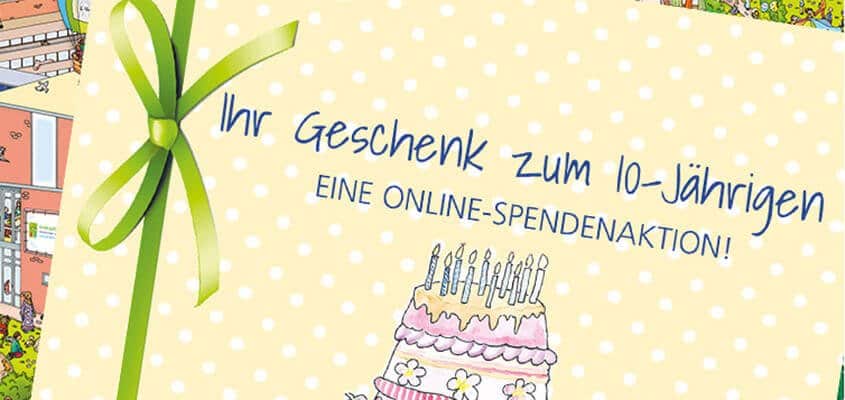 10 Jahre Kinderpalliativzentrum Datteln Online-Spendenaktion