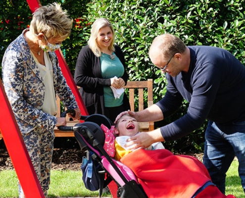 Dreh RTL Spendenmarathon Inka Bause am Kinderpalliativzentrum