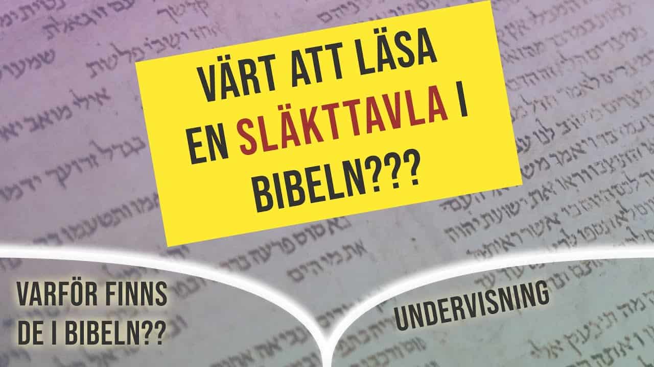 Värt att läsa en släkttavla?