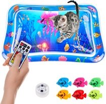 New Multi-Color Lighted Cat Water Mat