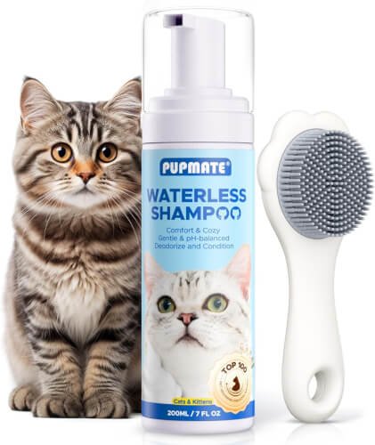 Cat Waterless Shampoo with Brush