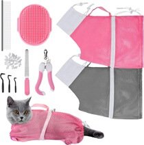 JULMELON Cat Washing Bag 10 PCS Set