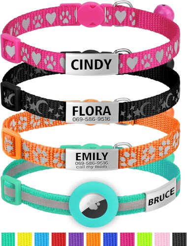 TagME Cat Collar with Name Tag