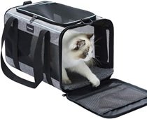 Vceoa 17.5x11x11 Inches Cat, Dog Carrier