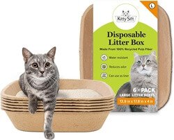 Kitty Sift Disposable Cat Litter Box Large