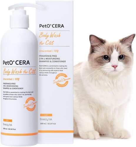 Breezytail PetO’Cera All-in-One Cat Shampoo and Conditioner