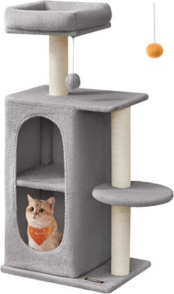 Feandrea Cat Tree, Small Cat Tower