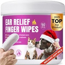 Pet Ear Cleaning Finger Wipes for Dogs & Cats