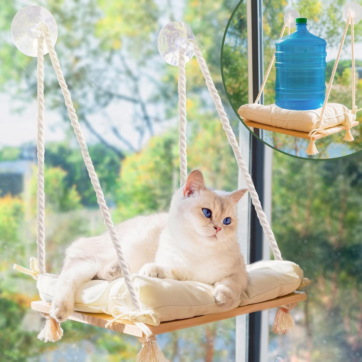 Cat Window Perch with Industrial-Grade Suction Cups
