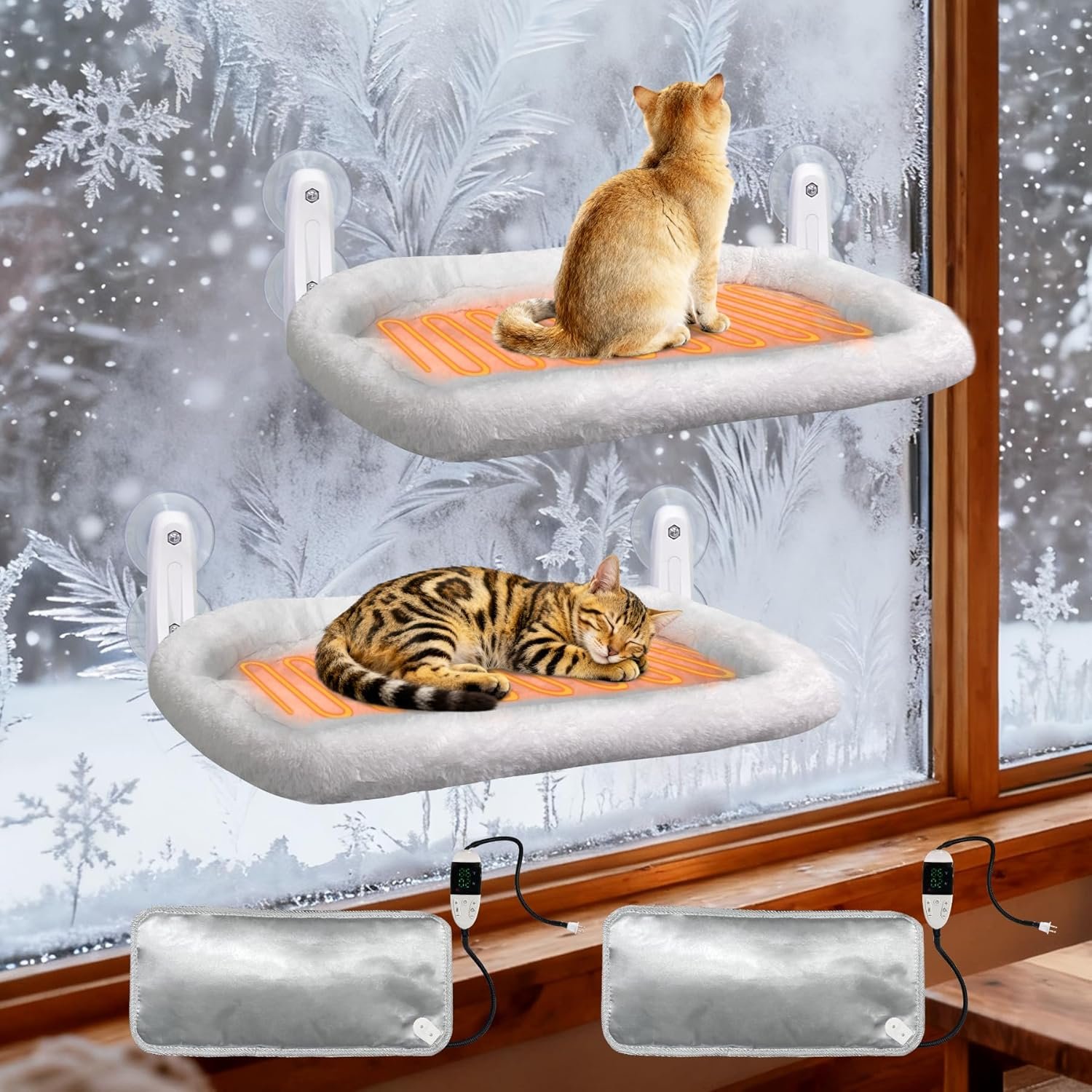 L&W BROS. 2PC Cat Heated Window Perches
