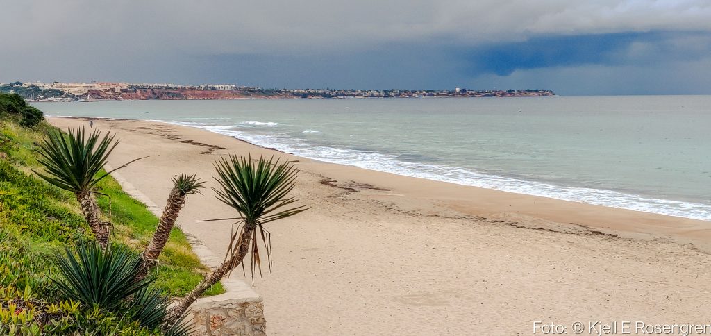 Oväder i antågande från Cabo Roig