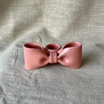 Sløjfe lysestage, pink