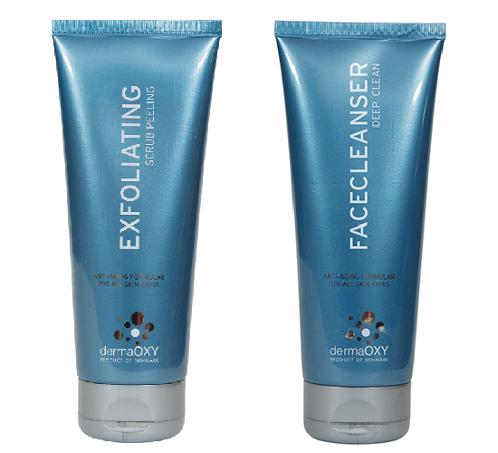 dermaOXY Exfoliating Scrub Peeling + FaceCleanser