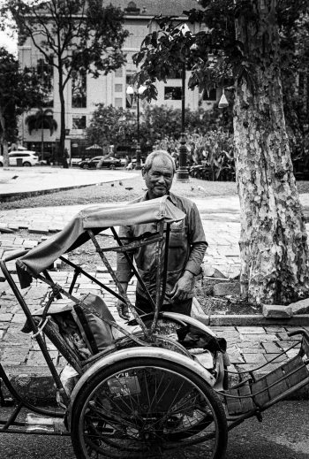 Cyclo driver in Phnom Penh 2023