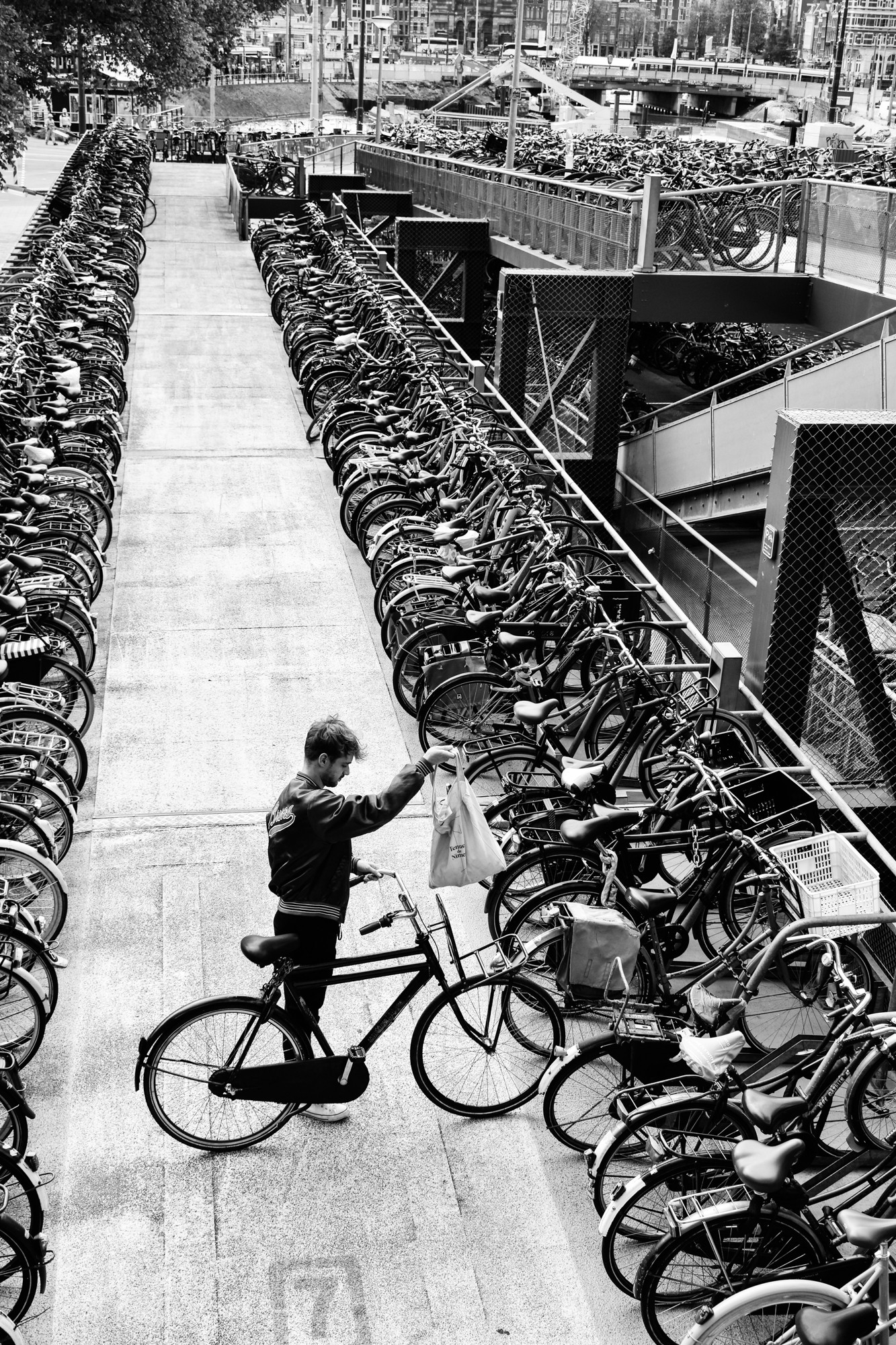 Bike parking Amsterdam phototour