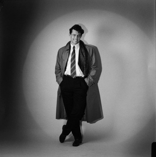 Portrait of a young Charles Groenhuijsen by Michael Klinkhamer in the nineties