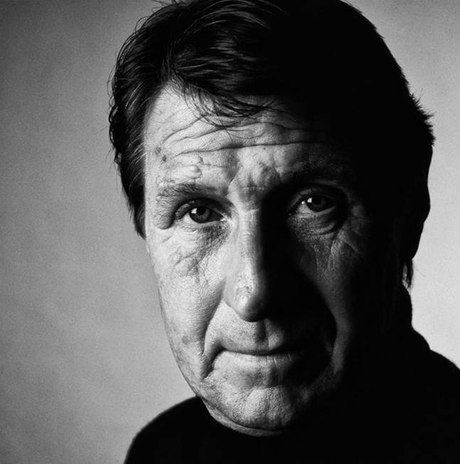 Black and white portrait of Peter Post by Michael Klinkhamer in the nineties