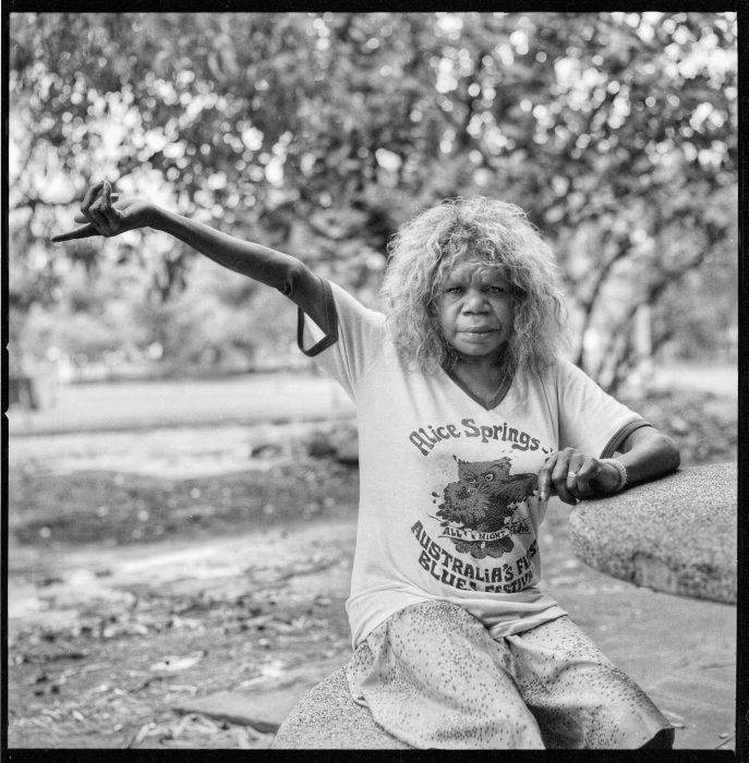 aboriginal woman go alice springs outback australia 1988