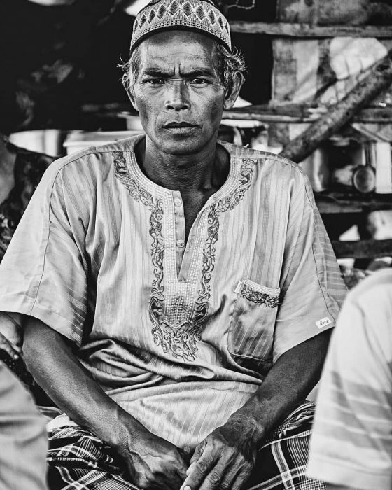 cham muslim man in cambodia mekong