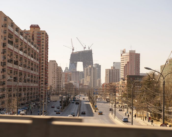 Beijing streets view with CCTV 2008