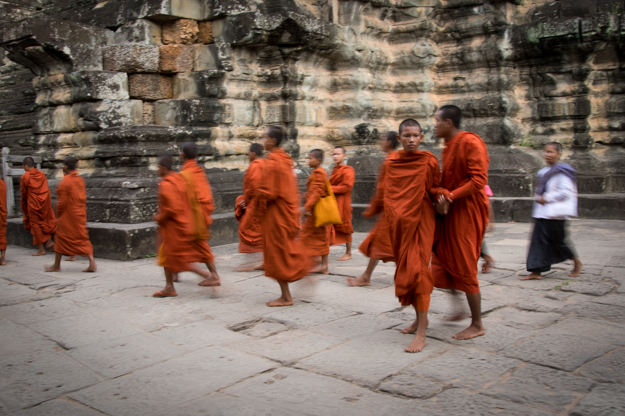 Cambodia_Angkor Wat Monks_Klinkhamer photo