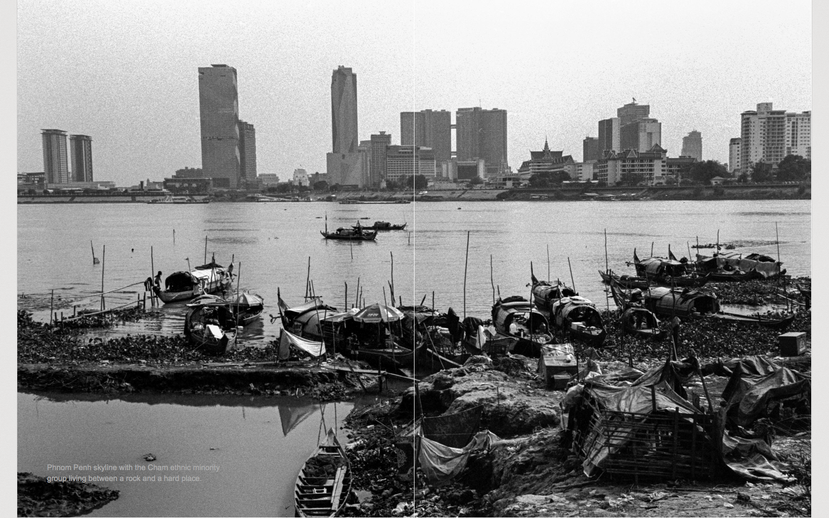 Phnom Penh_skyline Cham floating village