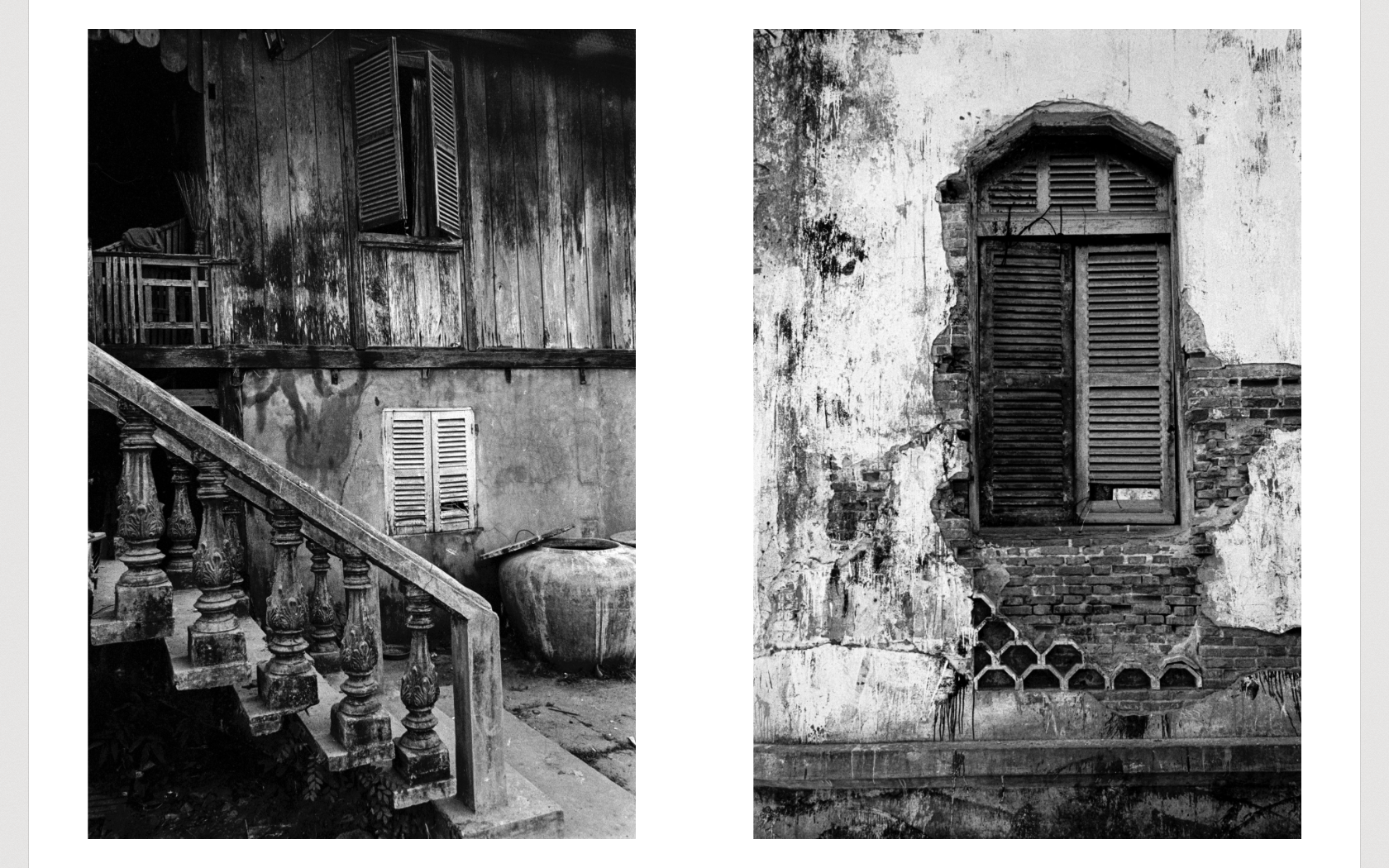 Old building abstract in Phnom Penh