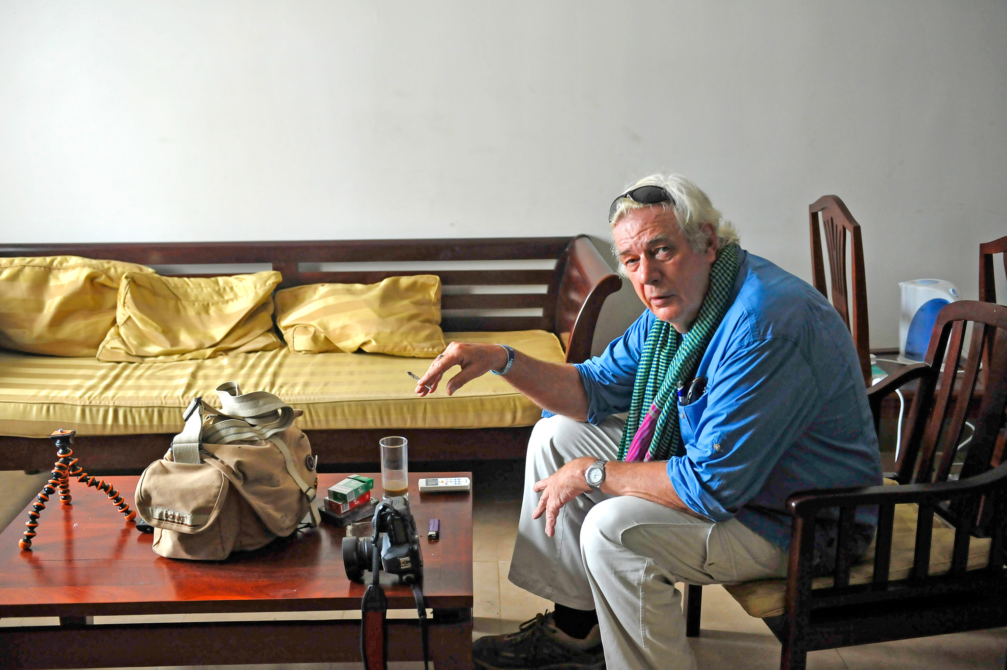 Tim Page in Phnom Penh 2013