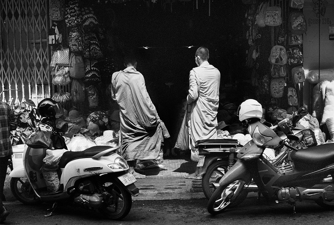 Monks in Phnom Penh