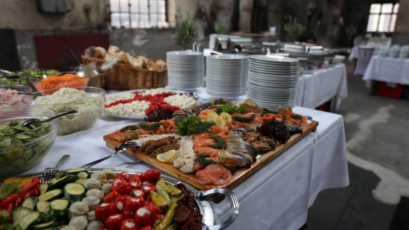 Buffet in der Motorworld