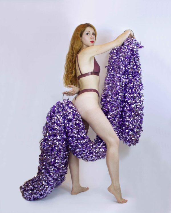 Burlesque Vegan Boa with Bracelets  ( Pick Your Colour ) - Image 2