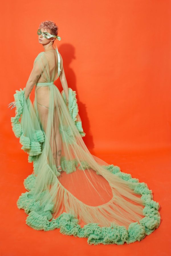 Tulle Burlesque Diva Dressing Gown ( pick your colour ) - Image 2