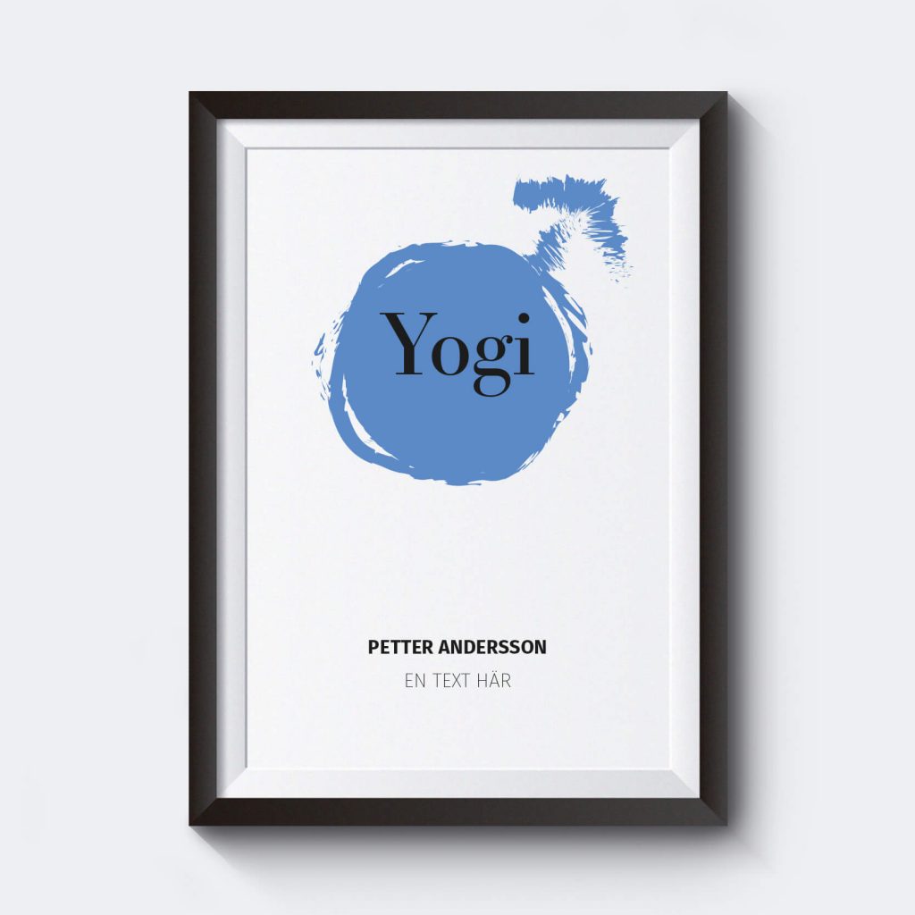 personliga affischer yoga