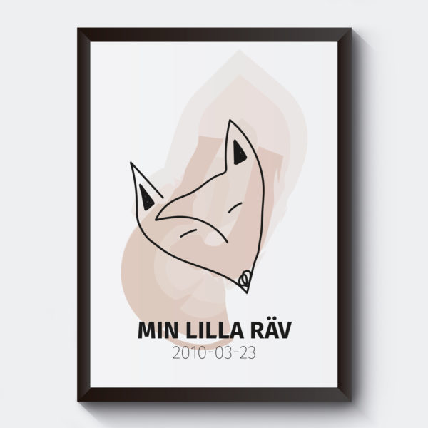 Barnposter motiv räv