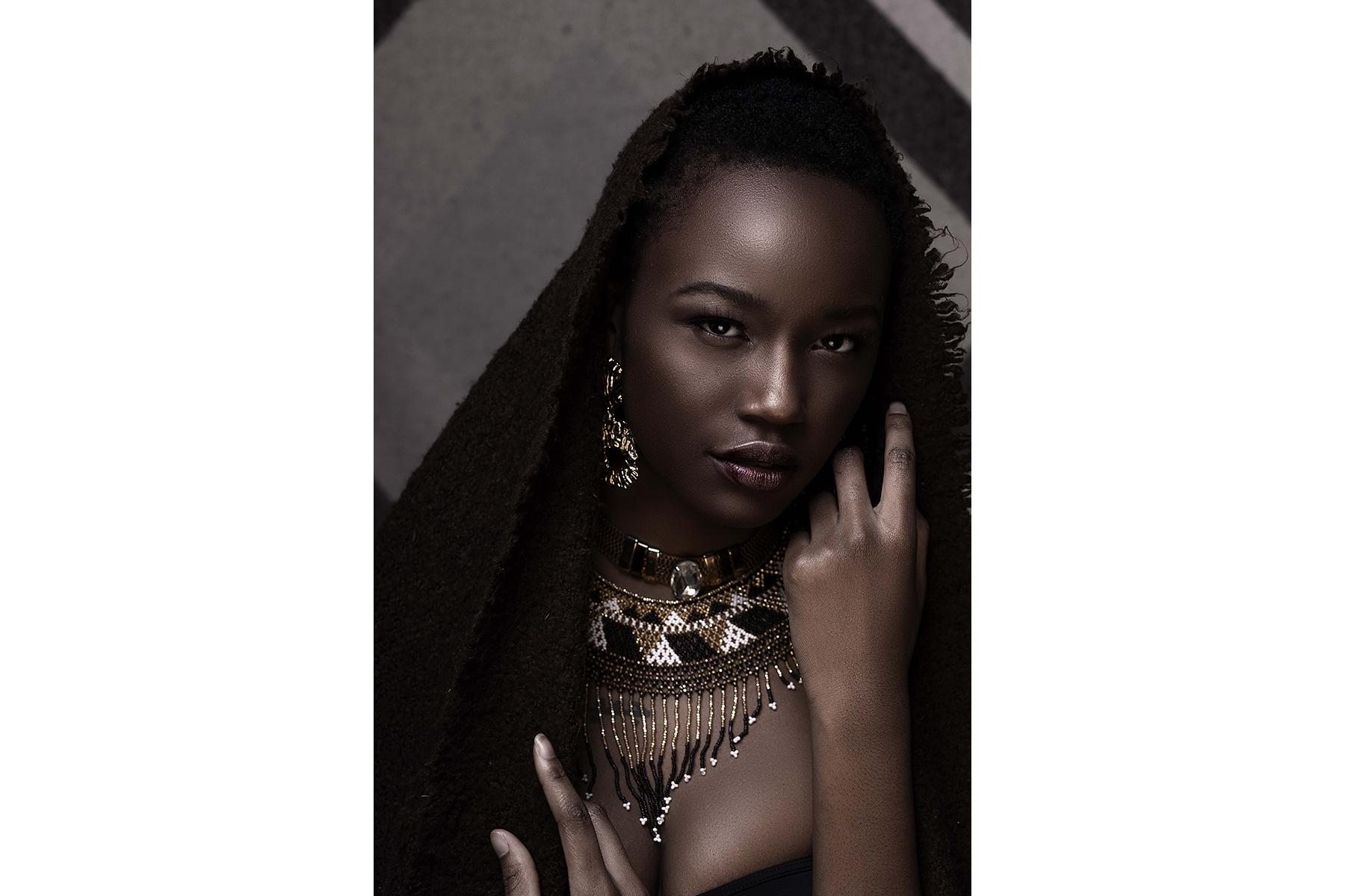 Black Panther inspired beauty photography by Azeez Alayah