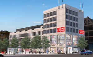Uniqlo architect drawing of new store in Stockholm