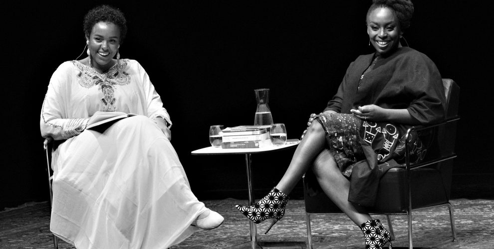 Author Chimamanda Ngozi Adichie talk with Amie Bramme Sey