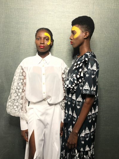 backstage at Yhebe Design, Glitz Africa Fashion Week 2019