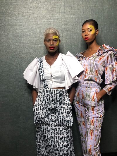 backstage at Yhebe Design, Glitz Africa Fashion Week 2019
