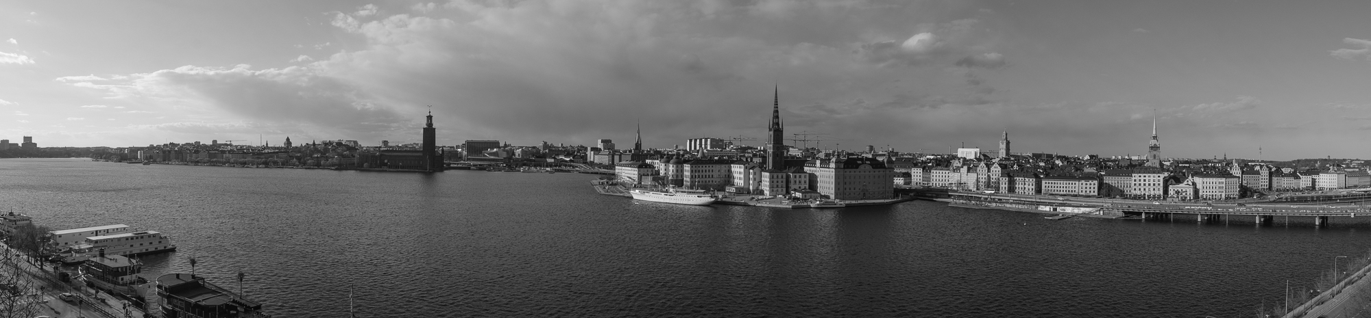 panorama over Stockholm city from Södermalm