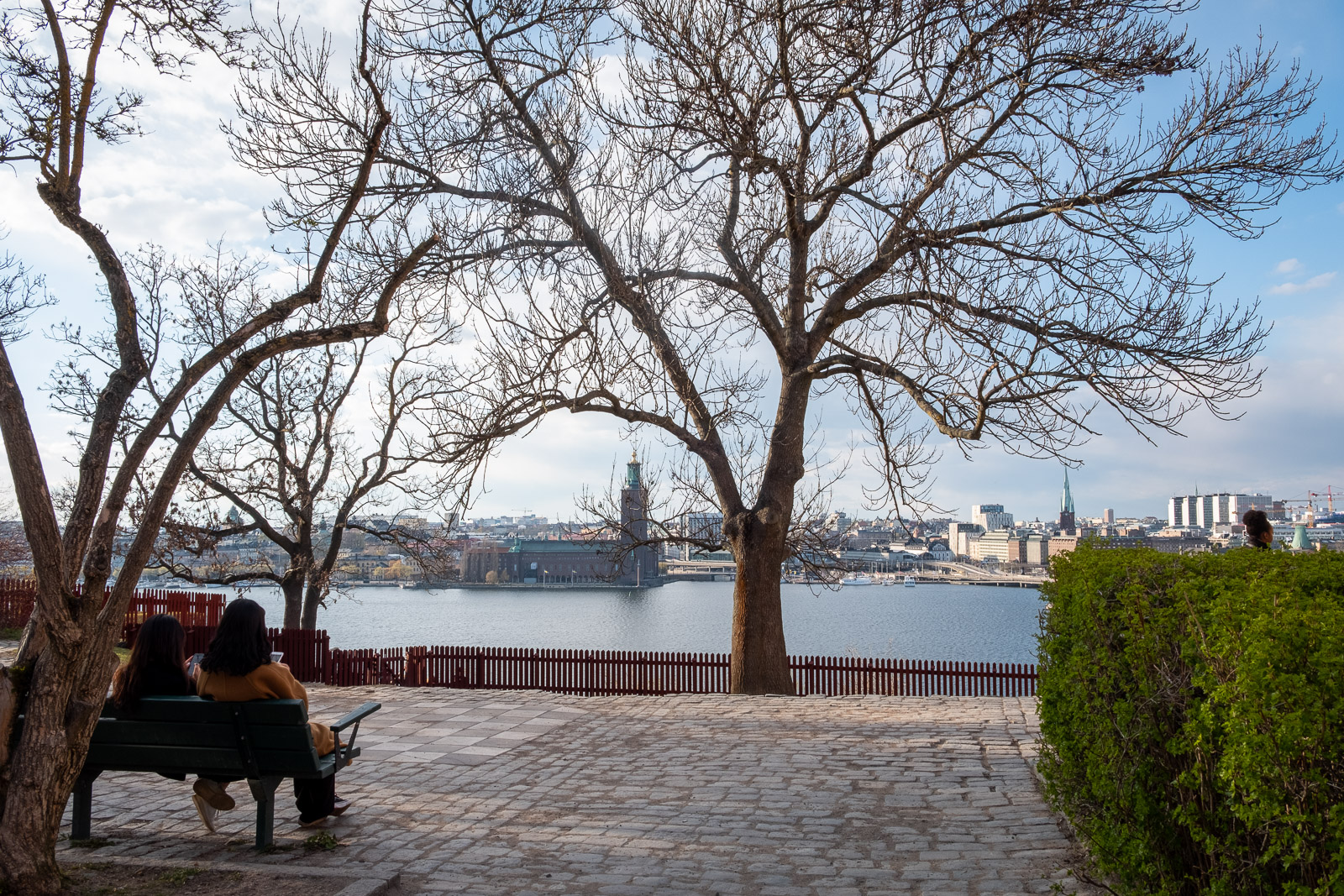 park overlooking Mälaren, Stockholm, Sweden