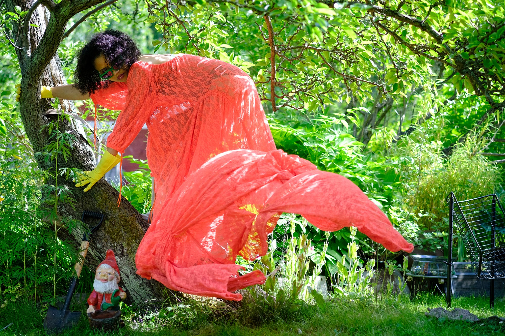 Gardening party, Krullmag, Lisa Helena Jacobsson dress