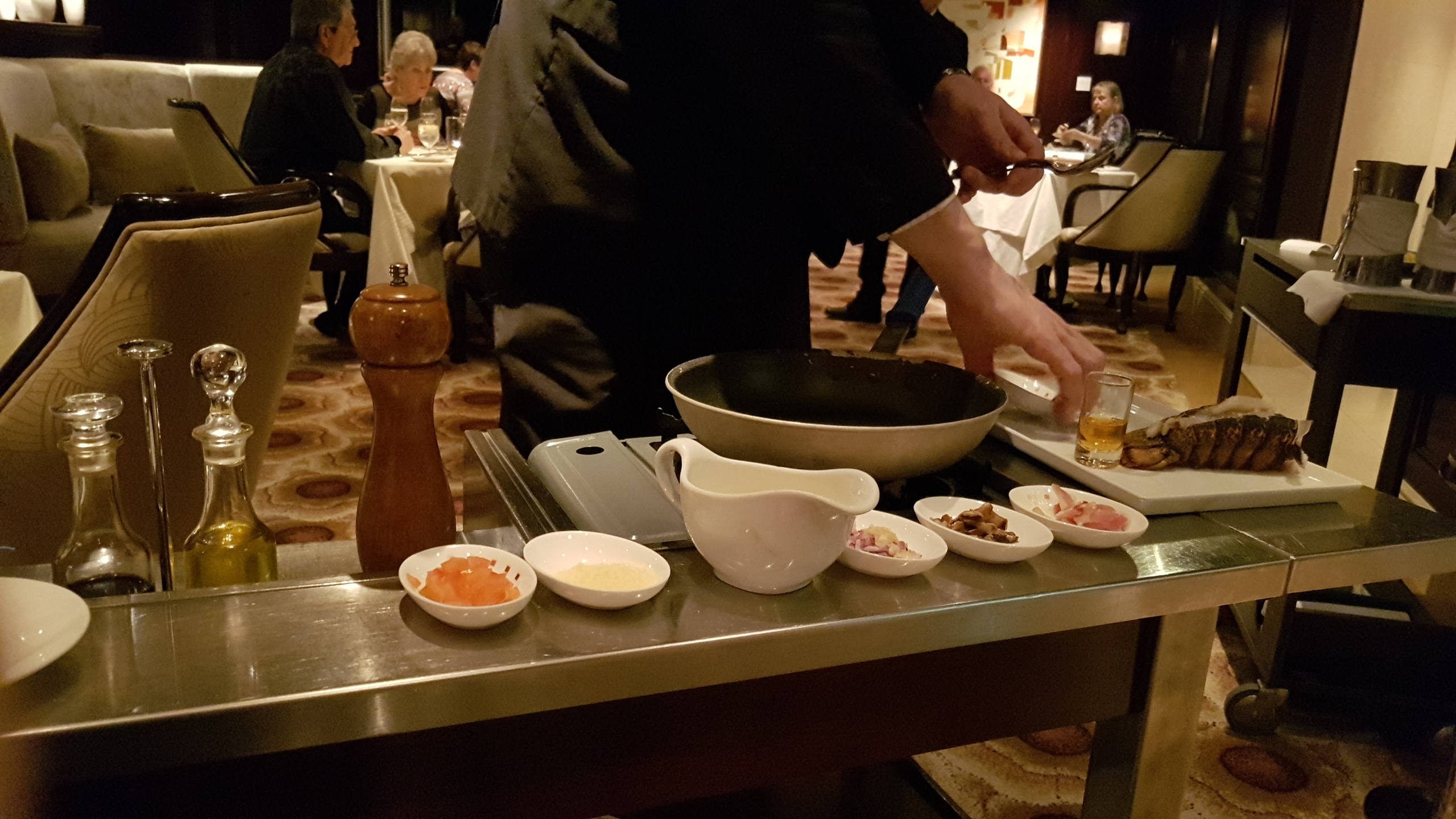 Table Side Flambé in Murano on Celebrity Eclipse